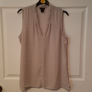 Ann Taylor Shell Tank Top Chain Link Pattern Mod